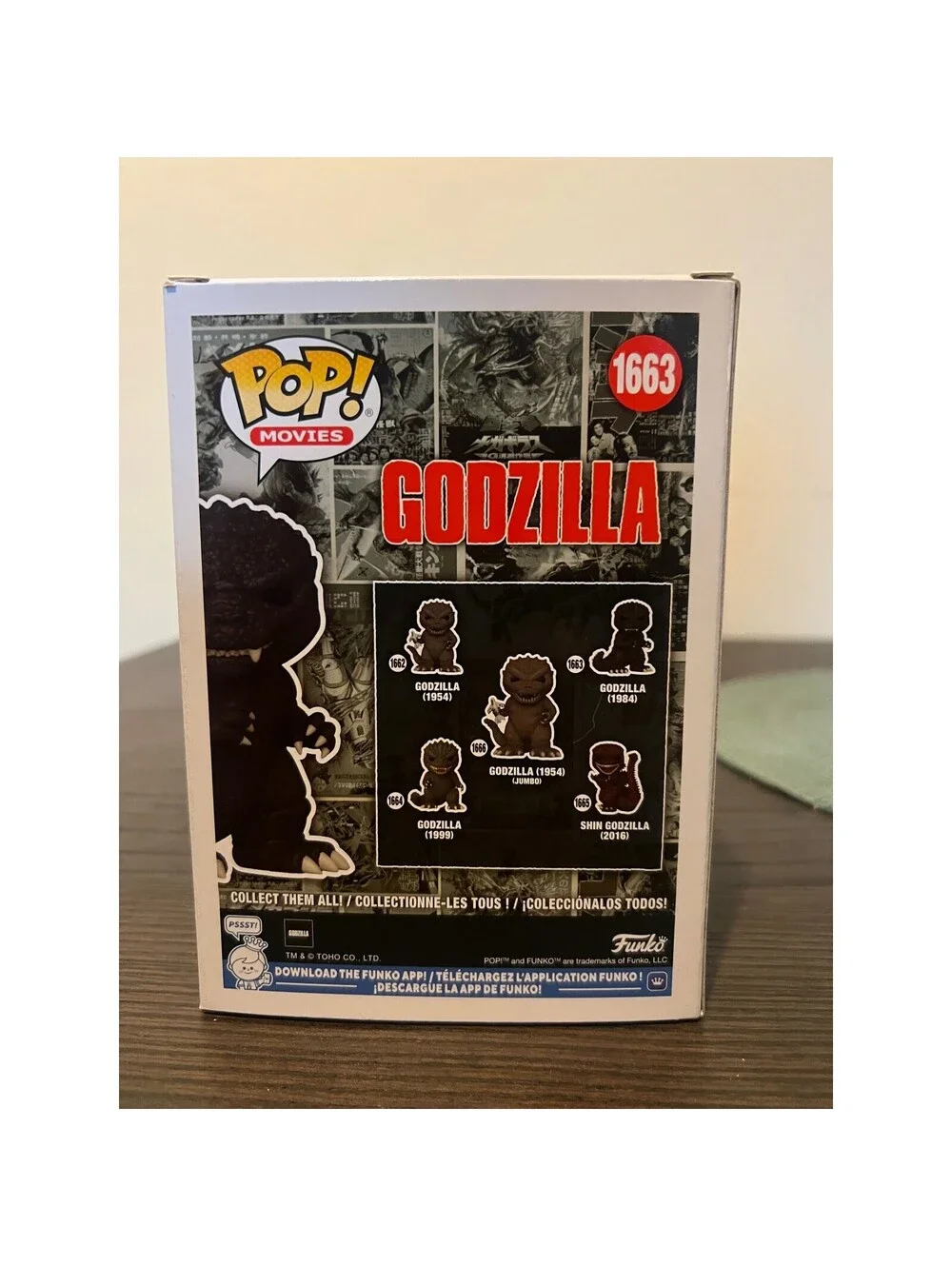 CHASE LIMITED EDITION Fire Damage Godzilla (1984) Funko Pop #1663 Toho Movies LE
